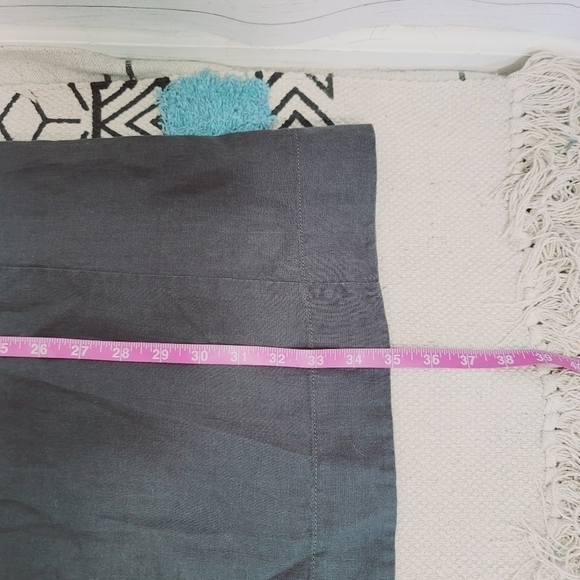 Eileen Fisher Gray 100% Organic Linen Dress, w Sequin Detail sz Medium Petite - Picture 13 of 15